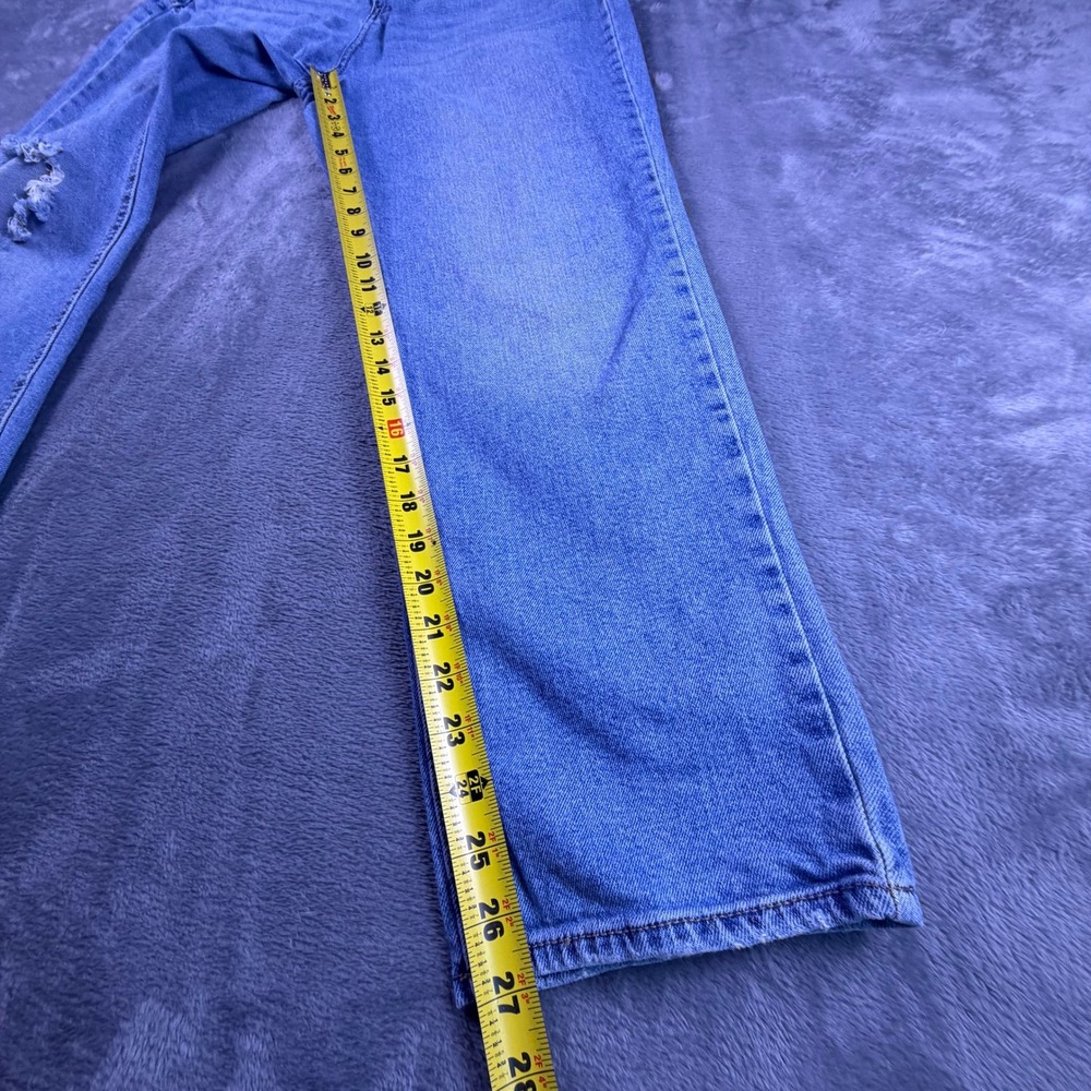 U.S. Polo Assn. Jeans Women's 8 Regular Blue Light Wash Distressed Denim Ripped - Picture 11 of 12